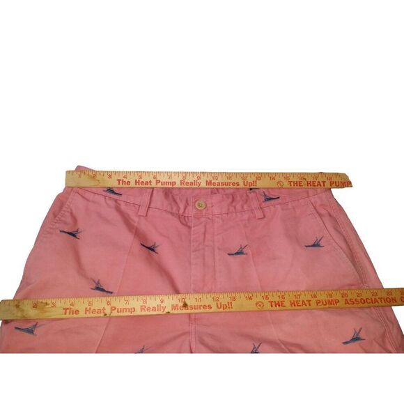 Vineyard Vines Island Short Chino Men Sz 36‎ Salmon Travel Summer Casualwear - Picture 4 of 10